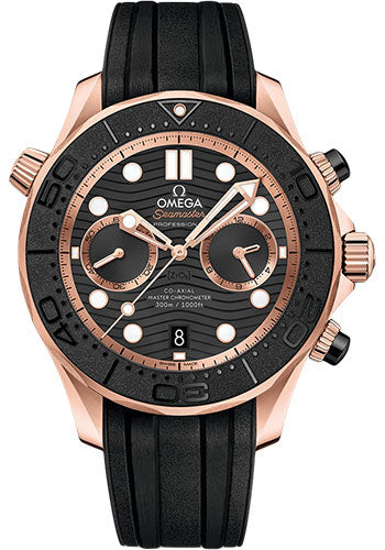 Omega Seamaster 210.62.44.51.01.001 Diver 300M Omega Co-Axial Master Chronometer Chronograph - 44mm Sedna Gold Case - Black Dial Main image