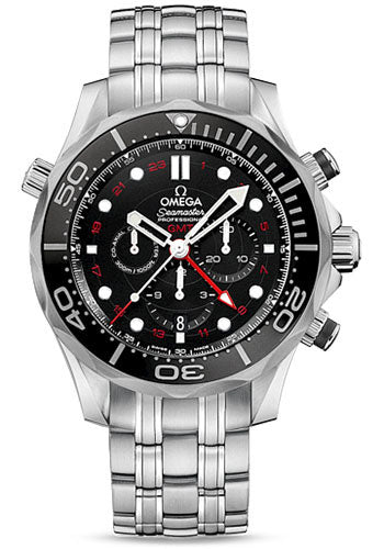 Omega Seamaster 212.30.44.52.01.001 Diver 300 M Co-Axial GMT Chronograph 44mm Steel Case - Matt Black Ceramic Bezel - Matt Black Dial Main image