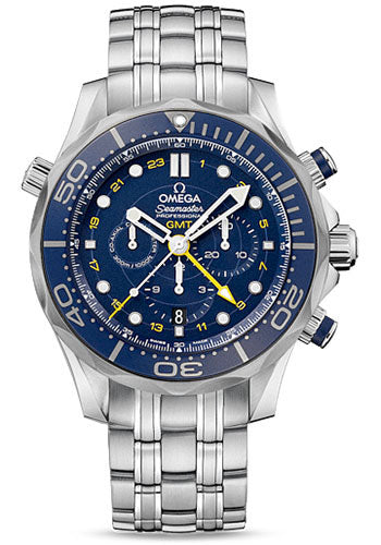 Omega Seamaster 212.30.44.52.03.001 Diver 300 M Co-Axial GMT Chronograph 44mm Steel Case - Matt Blue Ceramic Bezel - Matt Blue Dial Main image