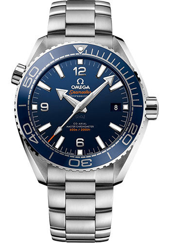 Omega 215.30.44.21.03.001 Planet Ocean 600 M Omega Co-axial Master Chronometer 43.5mm Steel Case - Unidirectional Blue Ceramic Bezel - Blue Ceramic Dial Main image