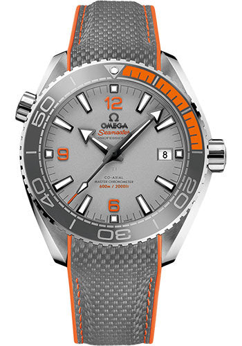 Omega Seamaster 215.92.44.21.99.001 Planet Ocean 600 M Co-Axial Master Chronometer 43.5mm Titanium Case - Unidirectional Grey Ceramic Bezel - Grade 5 Titanium Dial - Grey Structured Rubber Strap