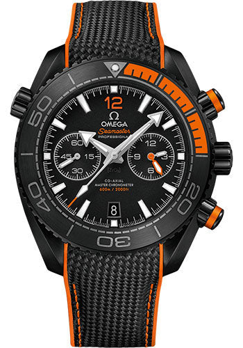Omega Seamaster 215.92.46.51.01.001 Planet Ocean 600M Co-Axial Master Chronometer Chronograph Deep Black 45.5mm Black Ceramic Case - Unidirectional Bezel - Black Ceramic Dial - Black Rubber Strap