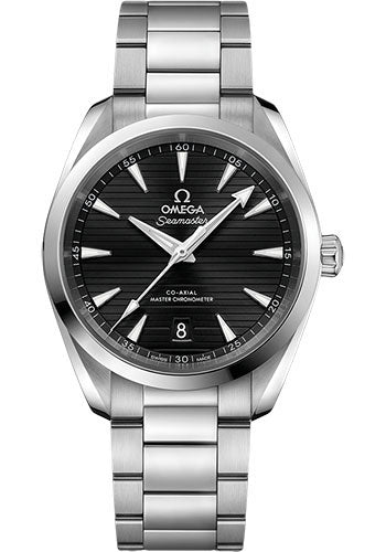 Omega 220.10.38.20.01.001 Aqua Terra 150M Co-Axial Master Chronometer 38mm Steel Case - Black Dial - Brushed And Polished Steel Bracelet Main image