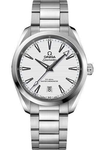 Omega 220.10.38.20.02.001 Aqua Terra 150M Co-Axial Master Chronometer 38mm Steel Case - Silvery Dial - Brushed And Polished Steel Bracelet Main image
