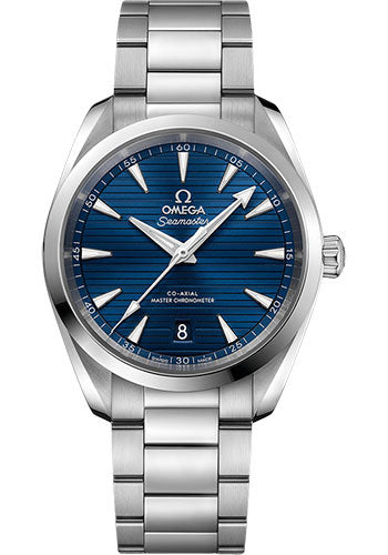 Omega 220.10.38.20.03.001 Aqua Terra 150M Co-Axial Master Chronometer 38mm Steel Case - Blue Dial - Brushed And Polished Steel Bracelet Main image
