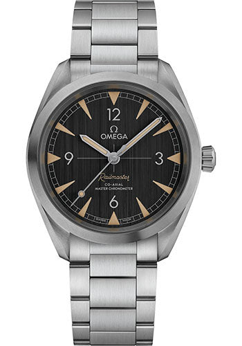 Omega Seamaster 220.10.40.20.01.001 Railmaster Omega Co-Axial Master Chronometer 40mm Steel Case - Vertically Brushed Black Dial