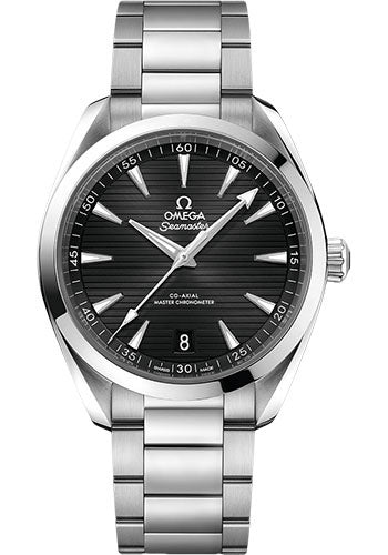 Omega 220.10.41.21.01.001 Aqua Terra 150M Co-Axial Master Chronometer 41mm Steel Case - Black Dial - Brushed And Polished Steel Bracelet