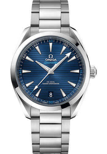 Omega 220.10.41.21.03.001 Aqua Terra 150M Co-Axial Master Chronometer 41mm Steel Case - Blue Dial - Brushed And Polished Steel Bracelet