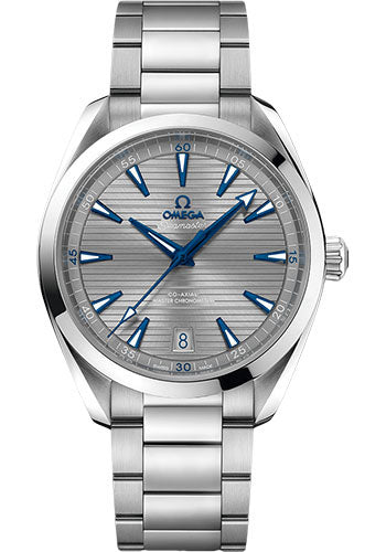 Omega 220.10.41.21.06.001 Aqua Terra 150M Co-Axial Master Chronometer 41mm Steel Case - Grey Dial - Brushed And Polished Steel Bracelet Main image