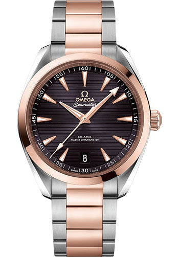 Omega 220.20.41.21.06.001 Aqua Terra 150M Co-Axial Master Chronometer 41mm Steel And Sedna Gold Case - Grey Dial - Brushed And Polished Steel And Sedna Gold Bracelet