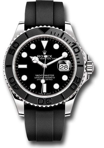 Rolex Yacht-Master 226659 White Gold 42 Black Dial - Oysterflex Strap - bk Main image