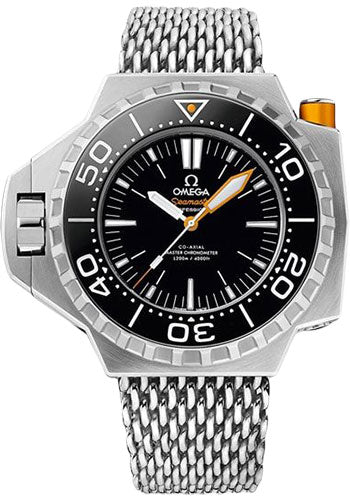 Omega Seamaster 227.90.55.21.01.001 Ploprof 1200M Co-Axial Master Chronometer 55 x 48mm Titanium Case - Bi-Directional Bezel - Black Dial - An Additional Black Rubber Strap Main image