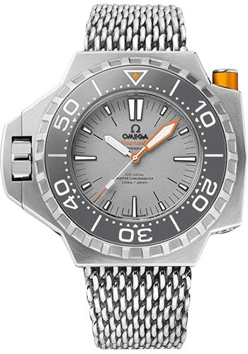 Omega Seamaster 227.90.55.21.99.001 Ploprof 1200M Co-Axial Master Chronometer 55 x 48mm Titanium Case - Bi-Directional Bezel - Grade 5 Titanium Dial - An Additional Grey Rubber Strap Main image