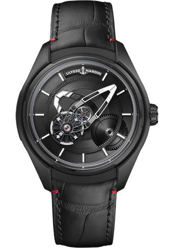 Ulysse Nardin Freak X 43mm Beware of Blast - Titanium Case - Black Dial - Leather Strap Main image