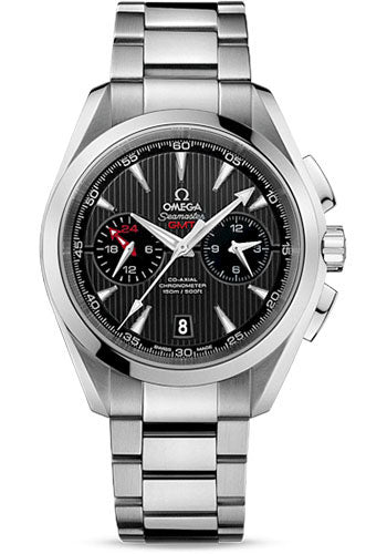 Omega Seamaster 231.10.43.52.06.001 Aqua Terra 150 M Co-Axial GMT Chronograph 43mm 43mm Steel Case - Grey Dial