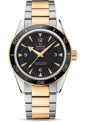 Omega Seamaster 233.20.41.21.01.002 300 Omega Master Co-Axial 41mm Steel Case - Yellow Gold Unidirectional Bezel - Black Dial - Steel And Yellow Gold Bracelet