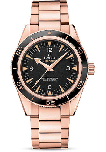 Omega Seamaster 233.60.41.21.01.001 300 Omega Master Co-Axial 41mm Brushed And Polished Sedna Gold Case - Unidirectional Sedna Gold Bezel - Black Dial Main image