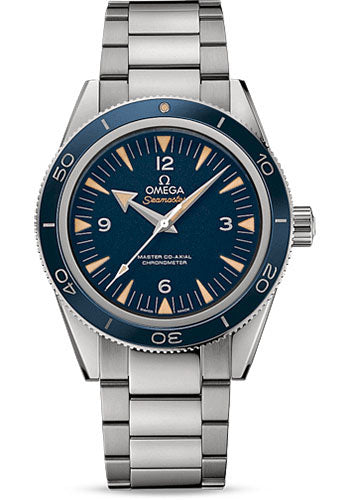 Omega Seamaster 233.90.41.21.03.001 300 Omega Master Co-Axial 41mm Brushed And Polished Grade 5 Titanium Case - Unidirectional Bezel - Blue Dial - Brushed And Polished Titanium Bracelet Main image