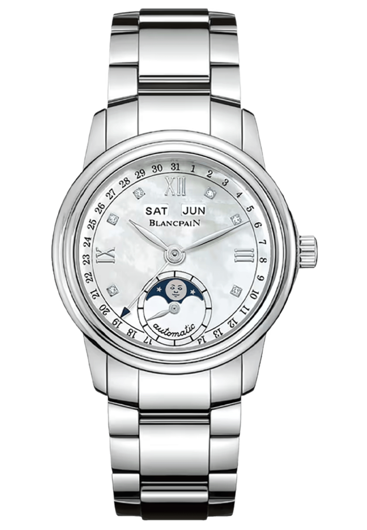 Blancpain 2360 1191A 71A Ladybird Quantieme Complet Mother of Pearl Steel Ladies Main image