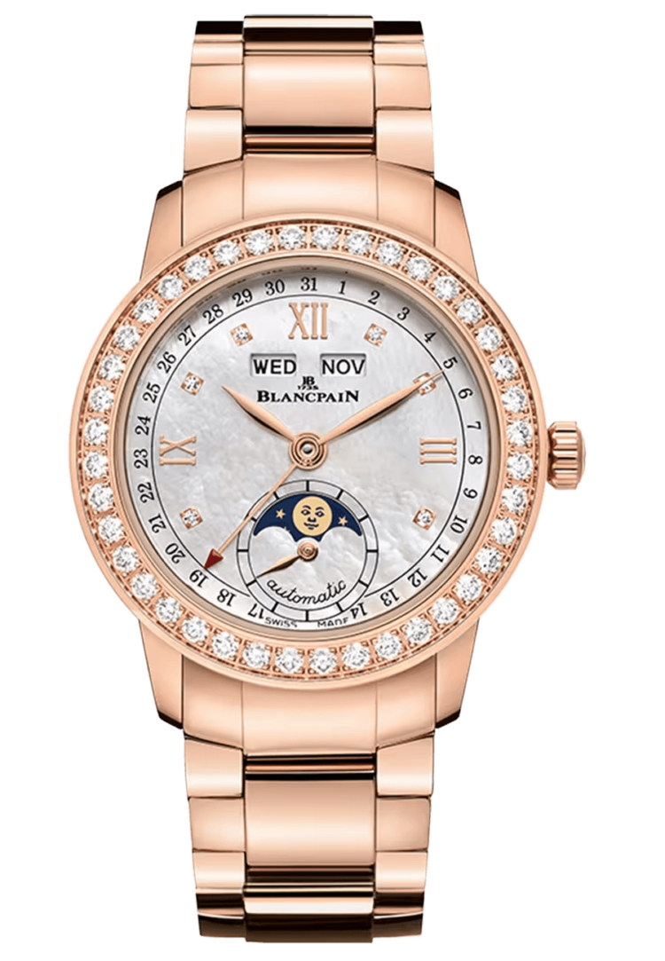 Blancpain 2360 2991A 76A Ladybird Quantieme Complet Diamond Red Gold Ladies Main image