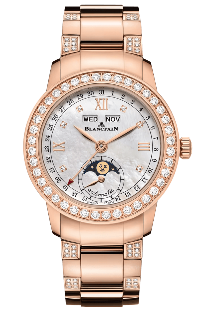 Blancpain 2360 2991A 89A Ladybird Quantieme Complet Red Gold Diamond Ladies Main image