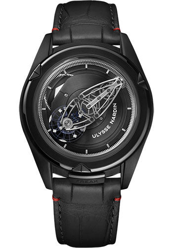 Ulysse Nardin Freak Vision 45mm - Titanium Case - Black Dial - Leather Strap Main image