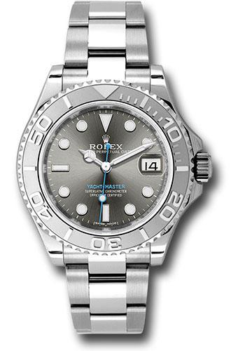 Rolex Yacht-Master 268622 Steel and Platinum Rolesium 37 Dark Rhodium Dial - dkrh