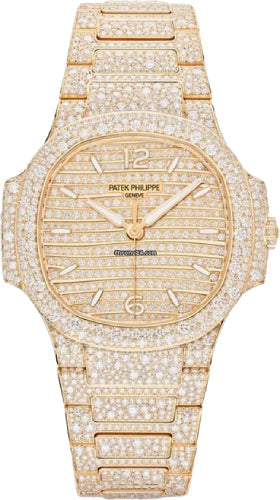 Patek Philippe Nautilus 7118/1450R-001 Ladies Rose Gold/Diamond Paved 35.2mm Main image