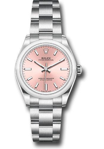 Rolex Oyster Perpetual 277200 31 Domed Bezel - Pink Index Dial - Oyster Bracelet - 2020 Release - pio