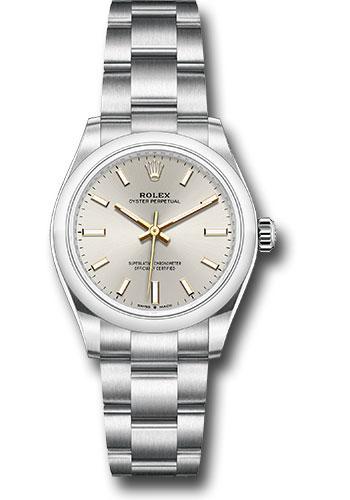 Rolex Oyster Perpetual 277200 31 Domed Bezel - Silver Index Dial - Oyster Bracelet - 2020 Release - sio