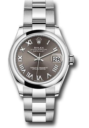 Rolex Datejust 278240 Steel and White Gold 31 Domed Bezel - Dark Grey Roman Dial - Oyster Bracelet - 2020 Release - dkgro Main image