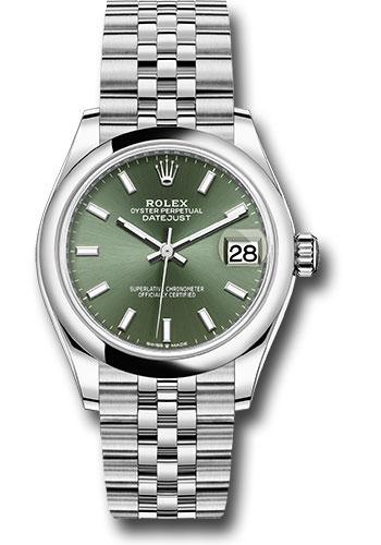Rolex Datejust 278240 Steel and White Gold 31 Domed Bezel - Mint Green Index Dial - Jubilee Bracelet - 2020 Release - mgij Main image
