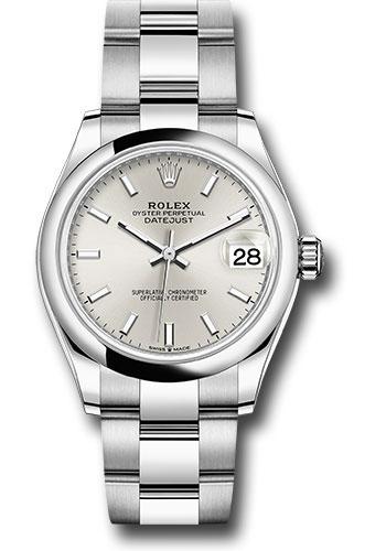 Rolex Datejust 278240 Steel and White Gold 31 Domed Bezel - Silver Index Dial - Oyster Bracelet - 2020 Release - sio