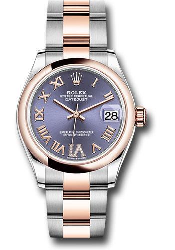 Rolex Datejust 278241 Steel and Everose Gold 31 Domed Bezel - Chocolate Diamond Roman VI Dial - Oyster Bracelet - aubdr6o Main image