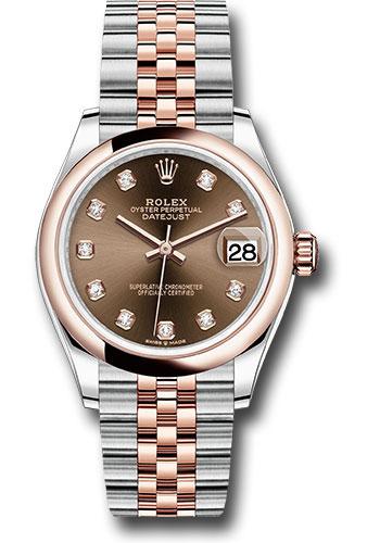 Rolex Datejust 278241 Steel and Everose Gold 31 Domed Bezel - White Roman Dial - Jubilee Bracelet - chodj Main image