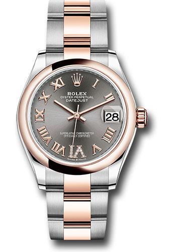 Rolex Datejust 278241 Steel and Everose Gold 31 Domed Bezel - Mother-Of-Pearl Diamond Dial - Oyster Bracelet - dkrhdr6o Main image