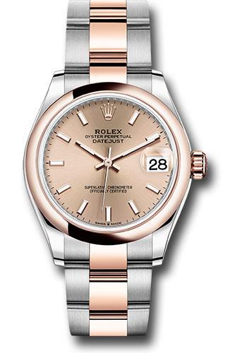 Rolex Datejust 278241 Steel and Everose Gold 31 Domed Bezel - Rose Roman Dial - Oyster Bracelet - roio Main image