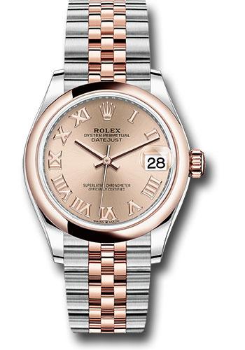 Rolex Datejust 278241 Steel and Everose Gold 31 Domed Bezel - Dark Rhodium Index Dial - Jubilee Bracelet - rorj Main image