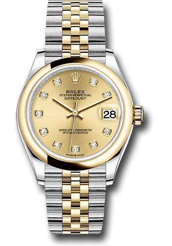 Rolex Datejust 278243 Steel and Yellow Gold 31 Domed Bezel - Champagne Diamond Dial - Jubilee Bracelet - chdj Main image