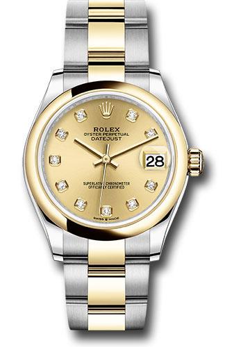 Rolex Datejust 278243 Steel and Yellow Gold 31 Domed Bezel - Champagne Diamond Dial - Oyster Bracelet - chdo Main image