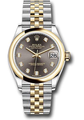 Rolex Datejust 278243 Steel and Yellow Gold 31 Domed Bezel - Dark Grey Diamond Dial - Jubilee Bracelet - dkgdj Main image