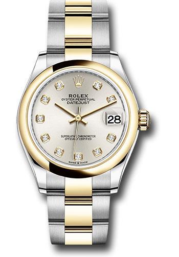 Rolex Datejust 278243 Steel and Yellow Gold 31 Domed Bezel - Silver Diamond Dial - Oyster Bracelet - sdo Main image