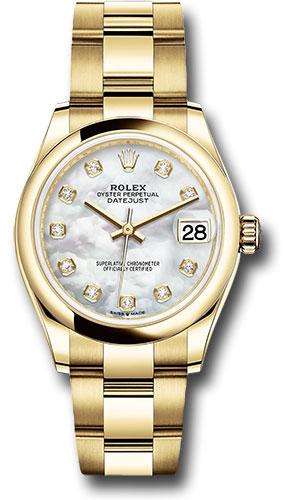 Rolex Datejust 278248 Yellow Gold 31 Domed Bezel - Mother-of-Pearl Diamond Dial - Oyster Bracelet - mdo Main image