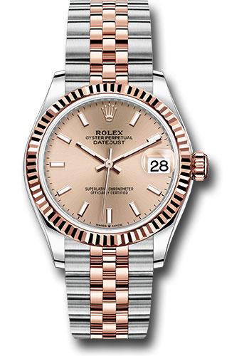 Rolex Datejust 278271 Steel and Everose Gold 31 Fluted Bezel - Rose Roman Dial - Jubilee Bracelet - roij Main image