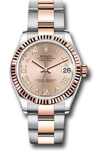 Rolex Datejust 278271 Steel and Everose Gold 31 Fluted Bezel - Dark Rhodium Index Dial - Oyster Bracelet - roro Main image