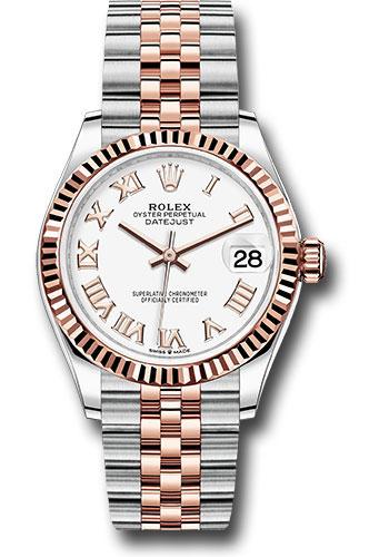 Rolex Datejust 278271 Steel and Everose Gold 31 Fluted Bezel - Rose Index Dial - Jubilee Bracelet - wrj