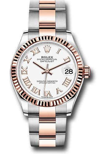 Rolex Datejust 278271 Steel and Everose Gold 31 Fluted Bezel - Rose Index Dial - Oyster Bracelet - wro