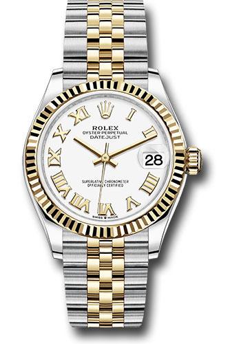Rolex Datejust 278273 Steel and Yellow Gold 31 Fluted Bezel - White Roman Dial - Jubilee Bracelet - wrj Main image