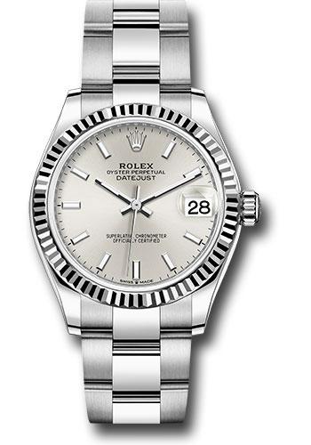 Rolex Datejust 278274 Steel and White Gold 31 Fluted Bezel - Silver Index Dial - Oyster Bracelet - sio Main image