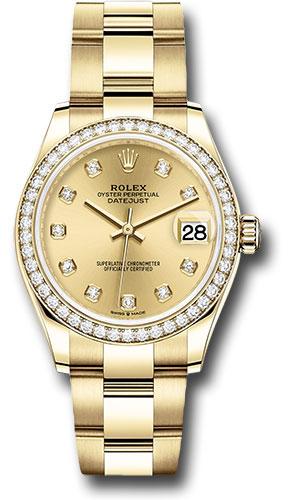 Rolex Datejust 278288RBR Yellow Gold 31 Diamond Bezel - Champagne Diamond Dial - Oyster Bracelet - chdo Main image